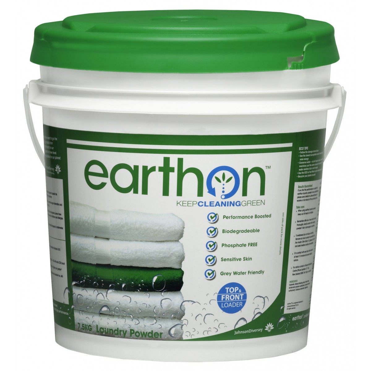 EARTHON® FRONT & TOP LOADER LAUNDRY POWDER BUCKET 7.5KG Products