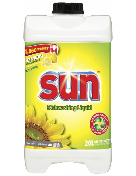 SUN Washing Up Liquid Sunshine Lemon 20L