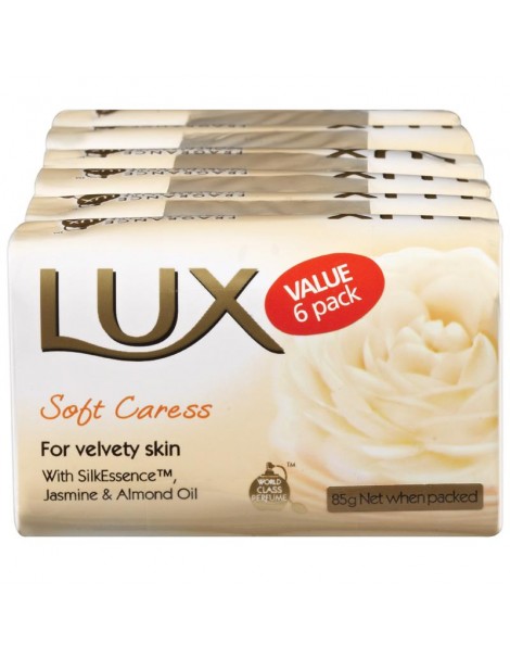 LUX BAR WHITE SOAP 6x4x6x85GM