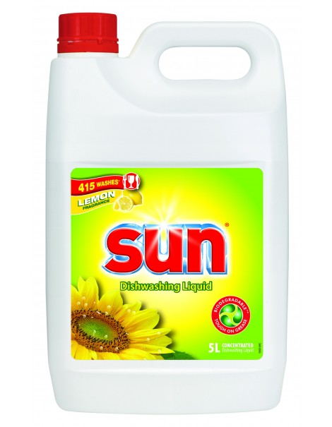 SUN® WASHING UP LIQUID LEMON 2x5L