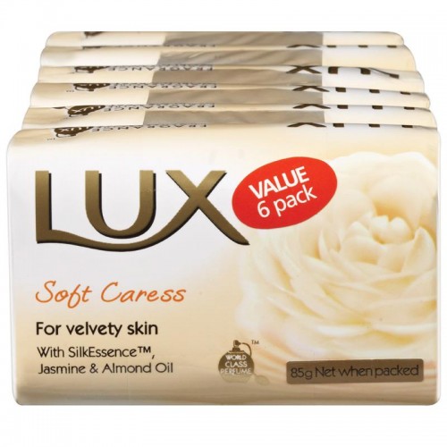 LUX BAR WHITE SOAP 6x4x6x85GM