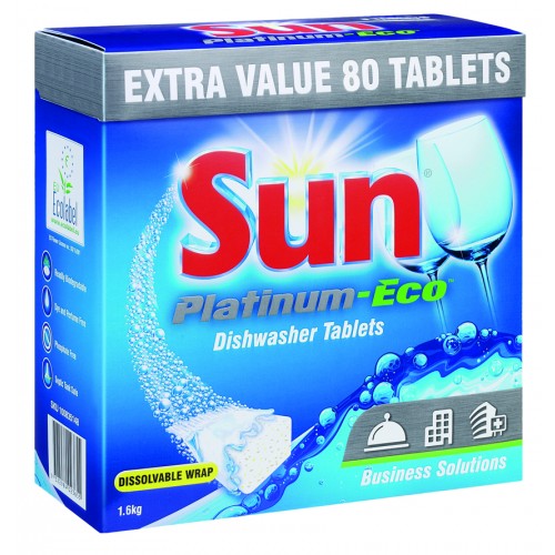 SUN PLATINUM-ECO DISHWASHER TABLETS 5x80TB